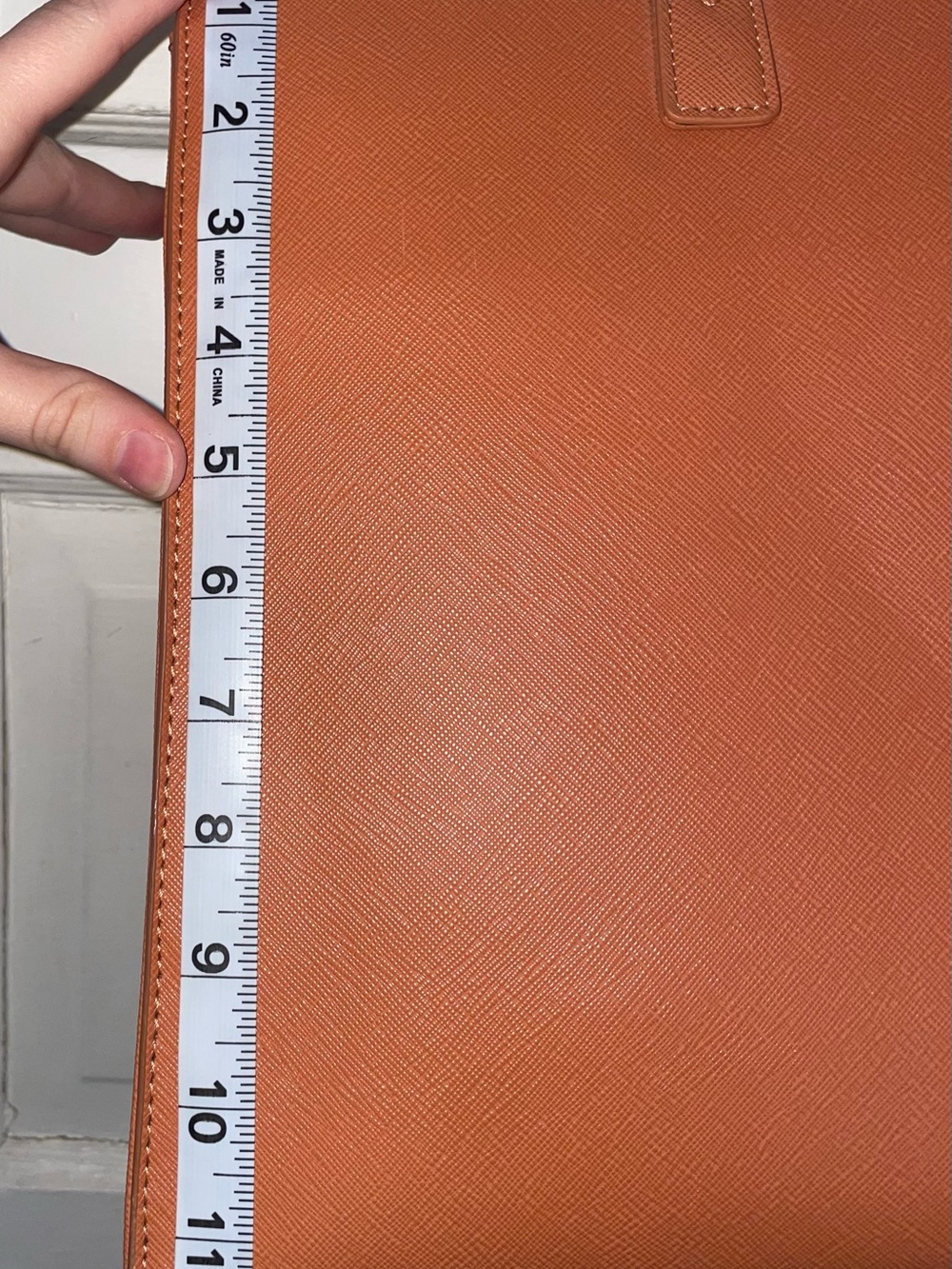 Structured Computer Bag - Tan - Picture 3 of 10